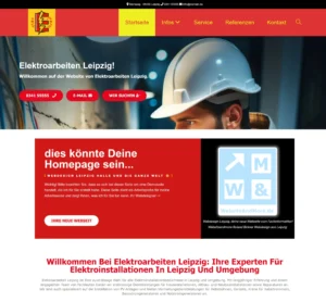 elektroarbeiten leipzig demowebseite webdesign leipzig websiteandmore
